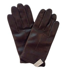 Unisex Isotoner Dark Brown Genuine Leather Gloves Extra Large XL Men & Women